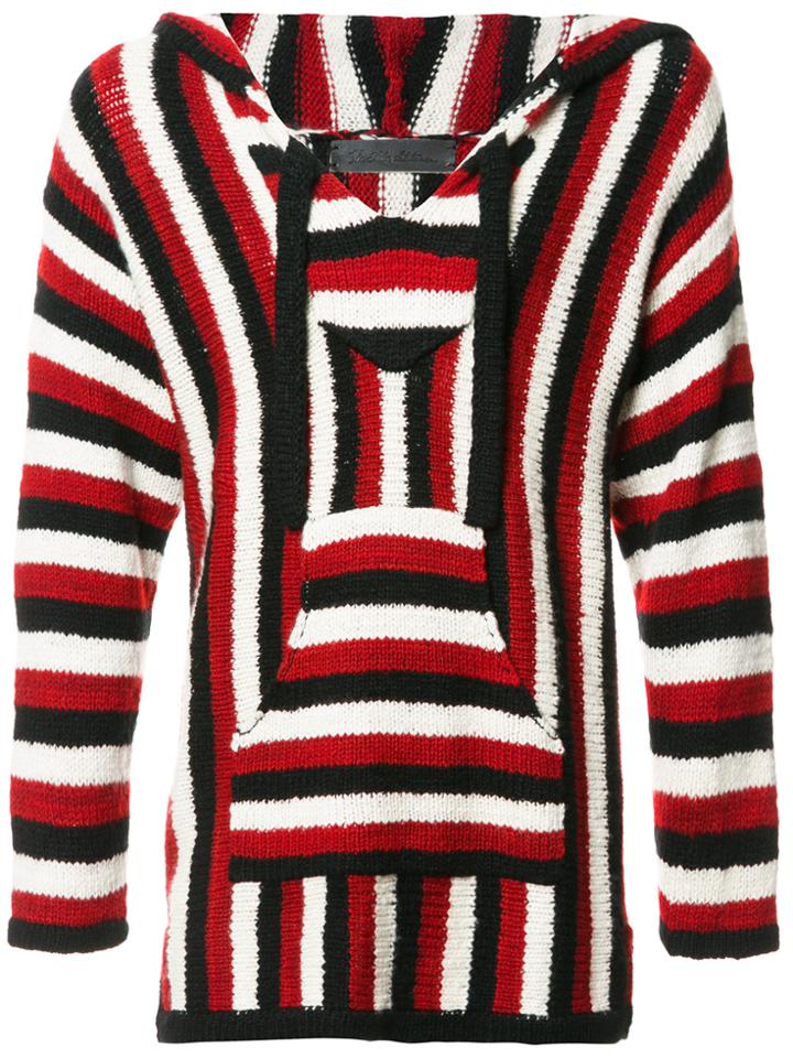 The Elder Statesman Baja Knitted Hoodie - Multicolour
