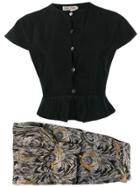 Giorgio Armani Vintage 1980's Trousers & Top Set - Black