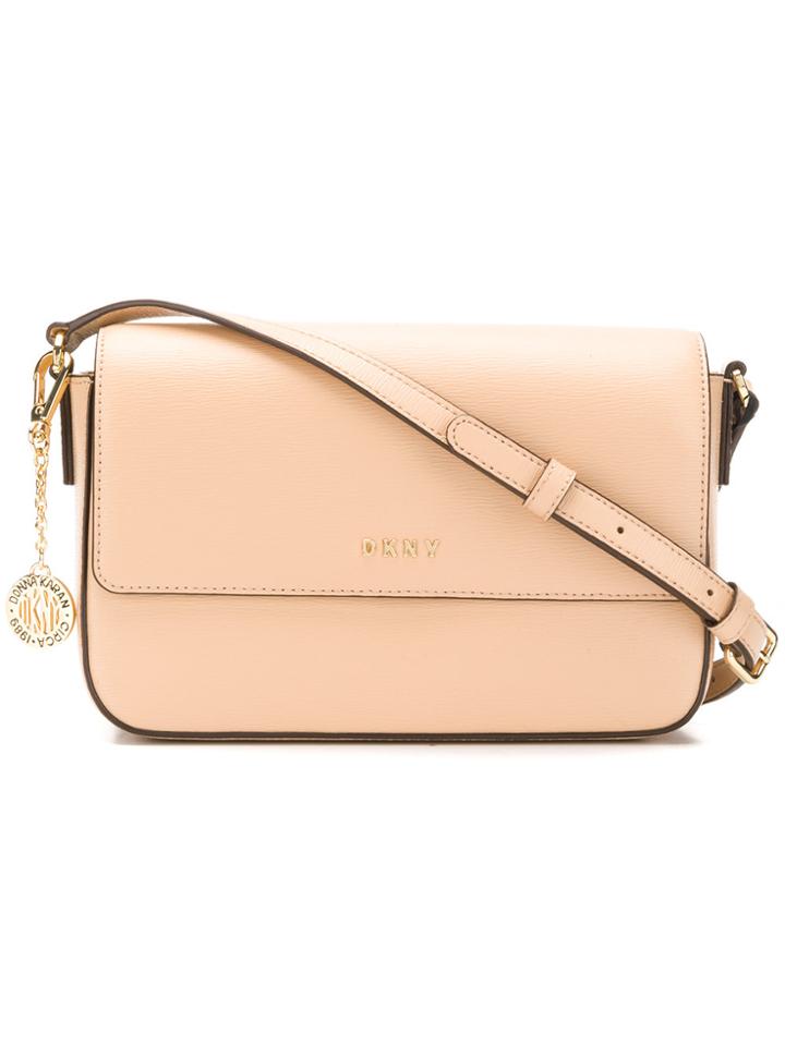 Dkny Bryant Flap Cross Body Bag - Nude & Neutrals