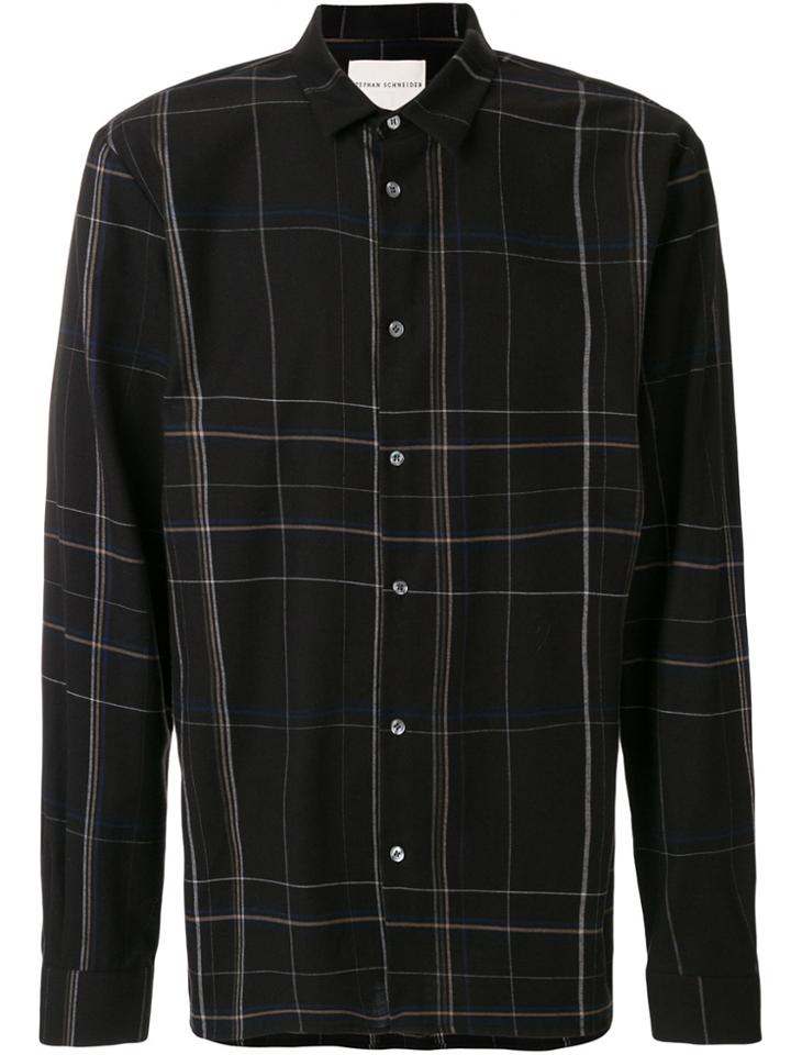 Stephan Schneider Plaid Long Sleeved Shirt - Black