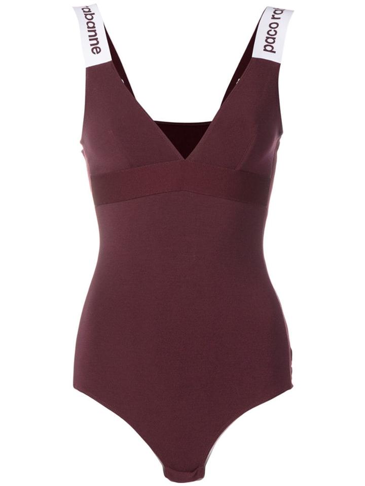 Paco Rabanne Fitted Bodysuit - Red