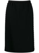 Louis Vuitton Pre-owned Crystal-embellished Straight Skirt - Black