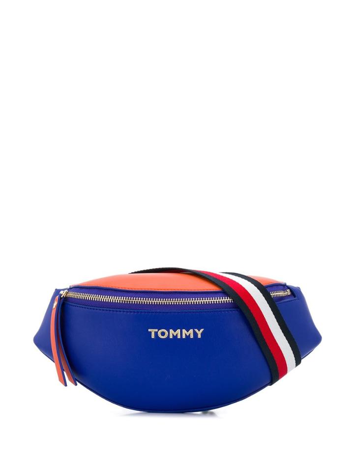 Tommy Hilfiger Logo Plaque Belt Bag - Blue