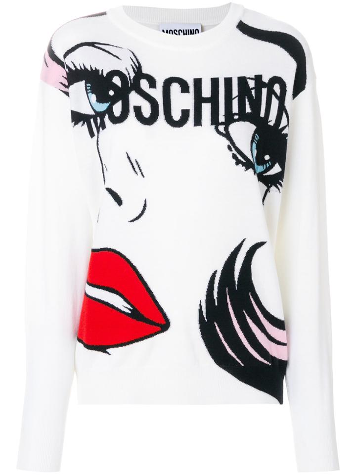 Moschino Weeping Classic Sweatshirt - White