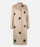 Christopher Kane Sequinned Wool Raglan Coat