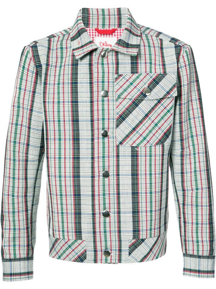 Orley - Checked Pocket Detail Shirt - Men - Wool - L, Black, Wool