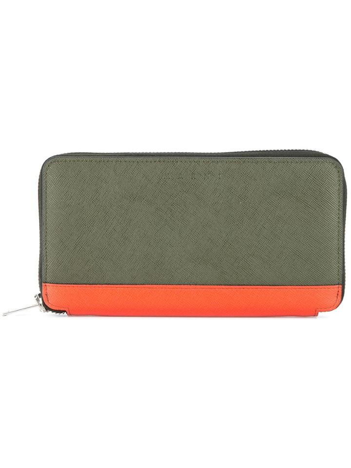 Marni Long Zipped Wallet - Green