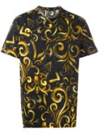 Versace Baroque Print T-shirt, Men's, Size: Xs, Black, Cotton
