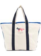 Maison Kitsuné Canvas Shopping Bag - White