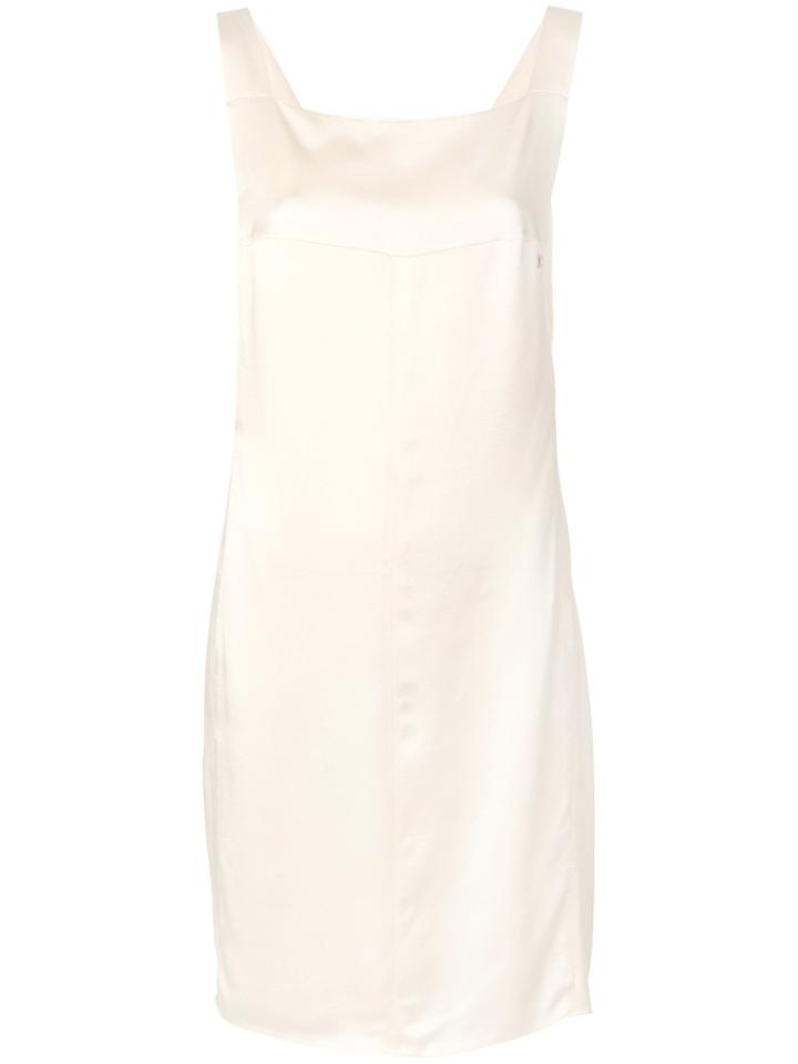 Chanel Vintage Square Neck Shift Dress - Nude & Neutrals