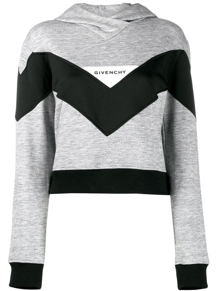 Givenchy Colour Block Hoodie - Grey