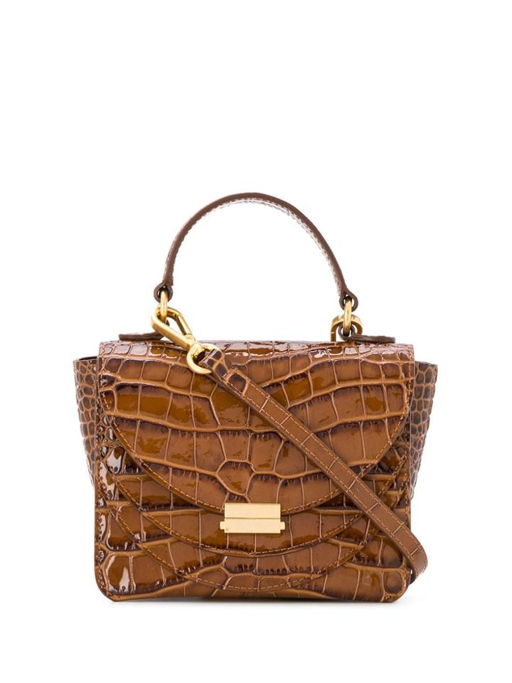 Wandler Luna Mini Tote - Brown