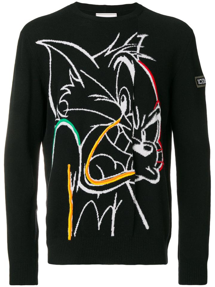 Iceberg Tom And Jerry Jumper - Black