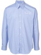 Martine Rose Pinstripe Classic Shirt - Blue