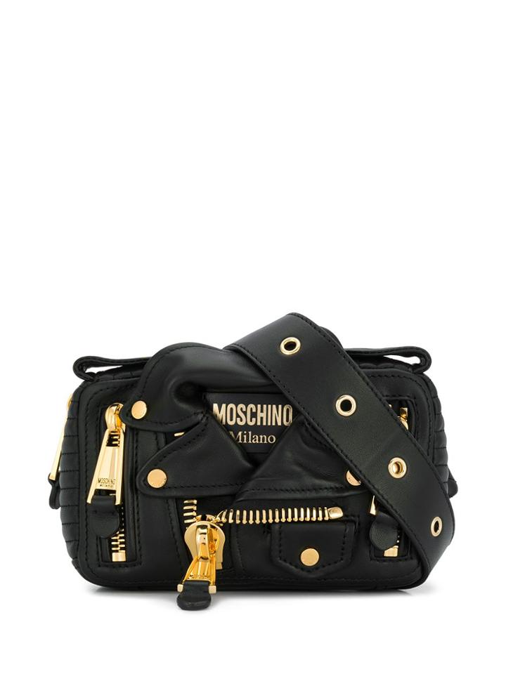 Moschino Biker Belt Bag - Black