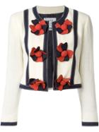 Moschino Vintage Collarless Cropped Jacket - Nude & Neutrals
