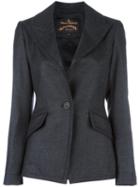 Vivienne Westwood Anglomania Peaked Lapel Blazer, Women's, Size: 38, Grey, Viscose/virgin Wool
