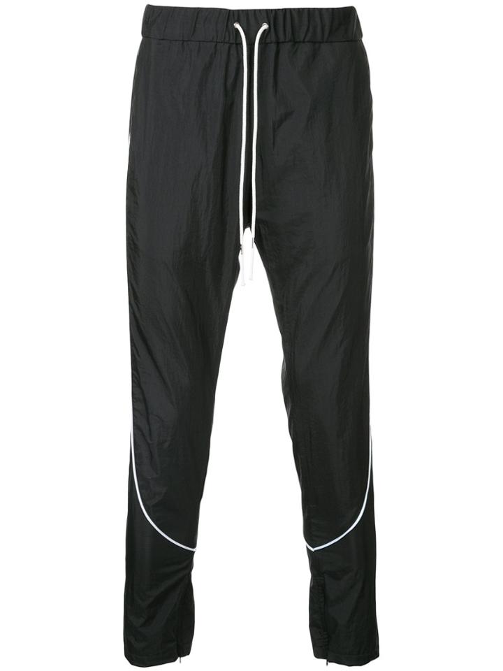 Jieda Designer Track Trousers - Black