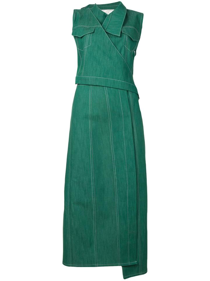 Marta Jakubowski Fuji Denim Dress - Green