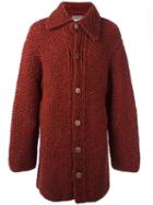 Yohji Yamamoto Vintage Oversized Heavy Knit Coat, Men's, Size: Medium, Brown