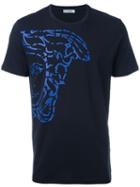 Versace Collection Medusa Embossed Print T-shirt, Men's, Size: Xl, Black, Cotton