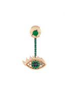 Delfina Delettrez 'eyes On Me' Diamond And Emerald Earring - Metallic