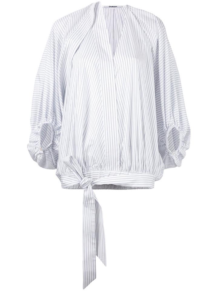 Chalayan - Balloon Blouse - Women - Cotton - One Size, Women's, White, Cotton