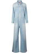 Alexa Chung Denim Boiler Suit - Blue