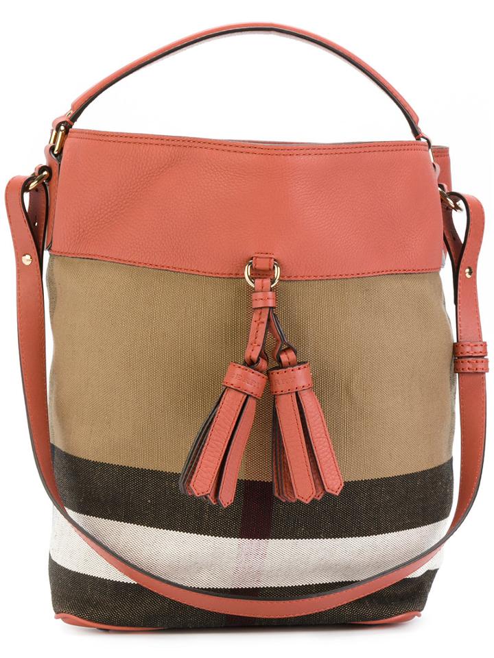 Burberry - Tassel Tote Bag - Women - Cotton/leather - One Size, Cotton/leather