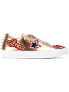 Philipp Plein 'love Me' Low Top Sneakers - Yellow & Orange