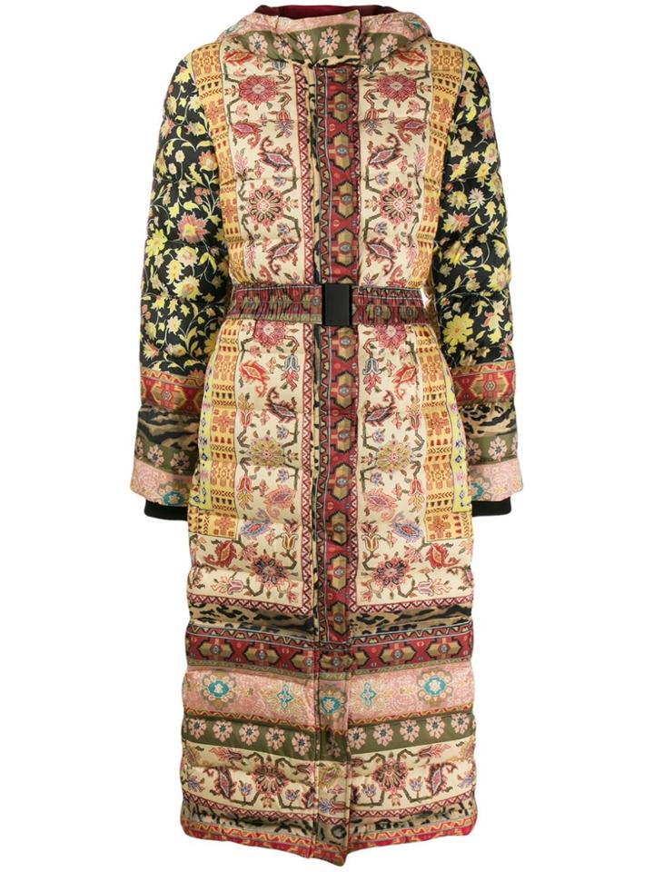 Etro Bohemian Print Padded Coat - Neutrals
