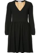 Chloé V-neck Short Dress, Size: 38, Black, Polyester/silk