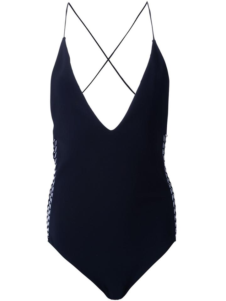 Dion Lee Laced Coil One-piece - Blue