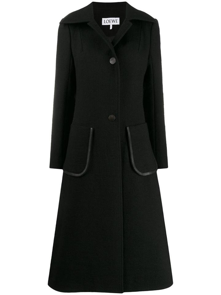 Loewe Patch Pocket Coat - Black
