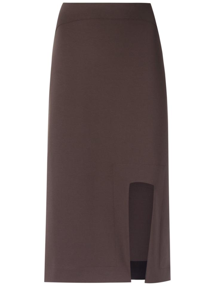 Gloria Coelho Asymmetric Skirt - Brown