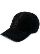 Emporio Armani Logo Print Cap - Black