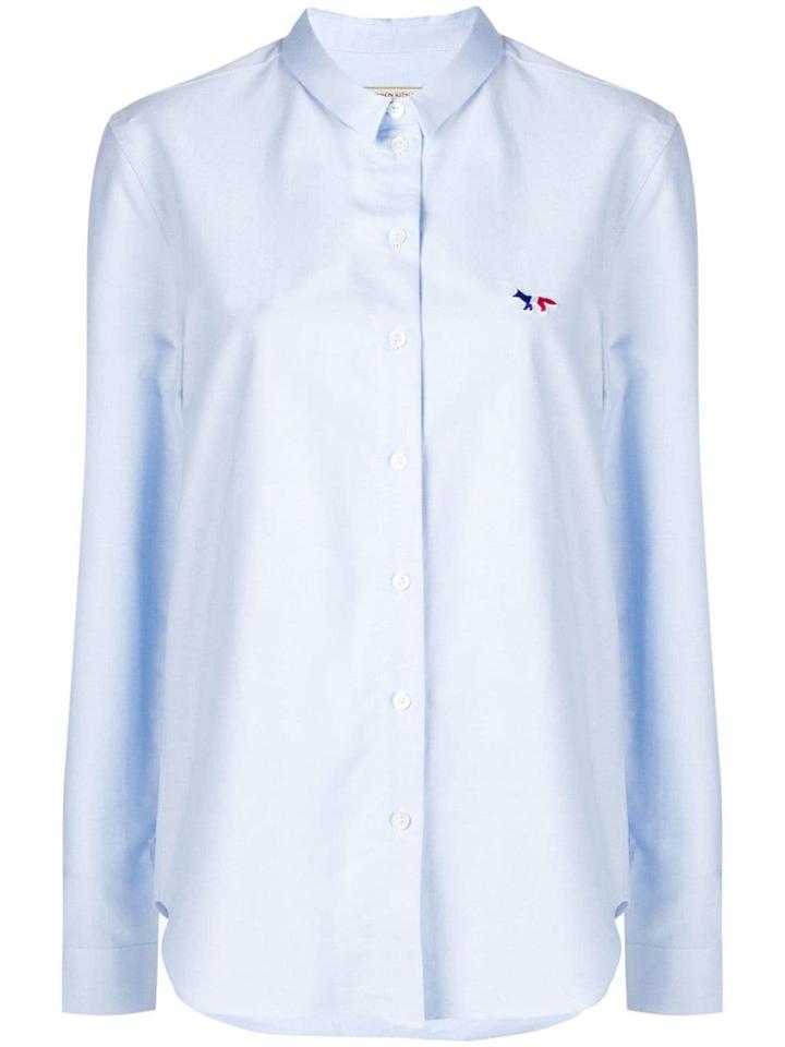 Maison Kitsuné Fox Logo Shirt - Blue