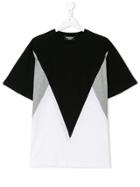 Neil Barrett Kids Color Block T-shirt - Black