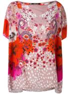 Garden Of Eden Print T-shirt - Women - Silk - 40, Pink, Silk, Roberto Cavalli