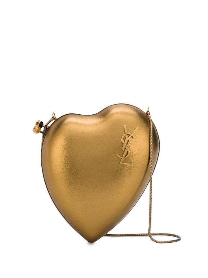 Saint Laurent Love Box Crossbody Bag - Gold
