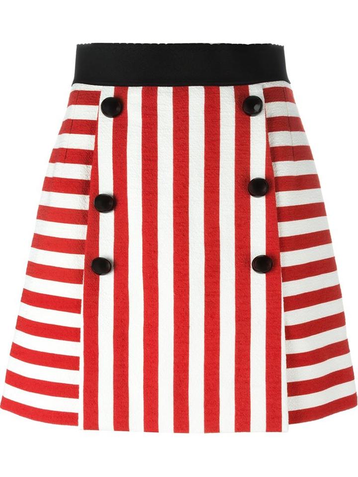 Dolce & Gabbana Striped Mini Skirt