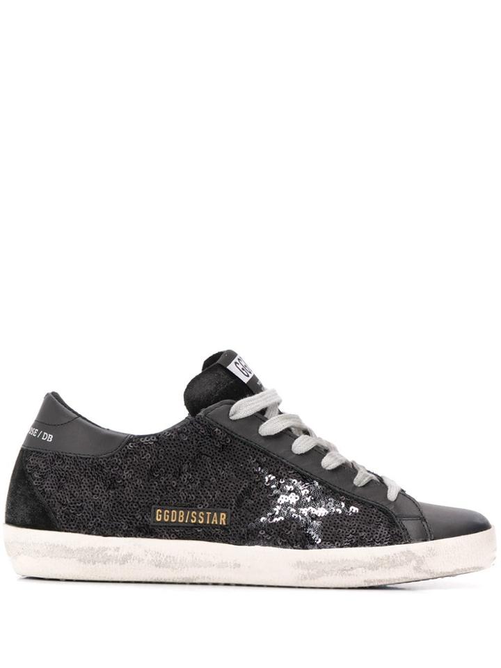 Golden Goose Deluxe Brand Superstar Sequin Sneakers - Black