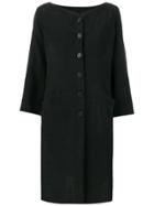 Yves Saint Laurent Vintage Button-down Shirt Dress - Black