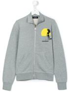 Dsquared2 Kids - Teen Long Sleeve Jacket - Kids - Cotton - 16 Yrs, Boy's, Grey