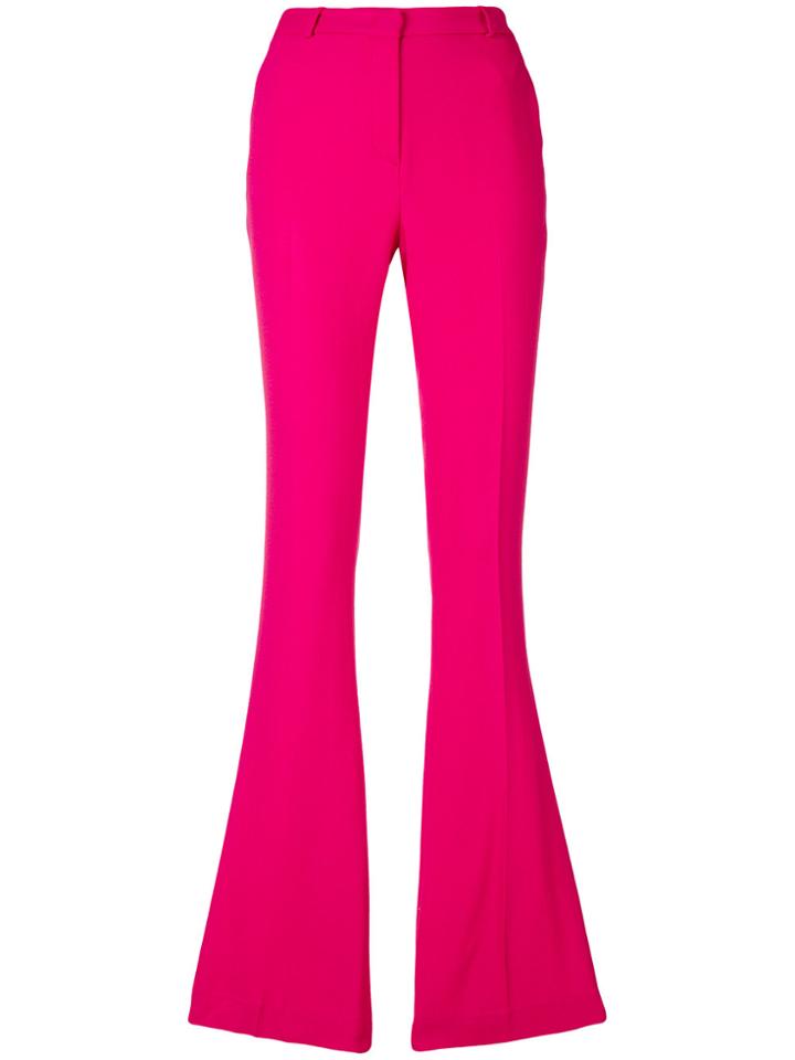 Capucci Flared Fitted Trousers - Pink & Purple