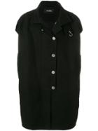 Raf Simons Sleeveless Couture Coat - Black