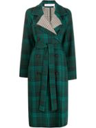 See By Chloé Double-breasted Check Coat - Green