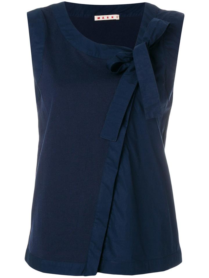 Marni Wrap Style Top - Blue
