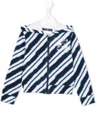 Miss Blumarine Striped Hoodie, Girl's, Size: 8 Yrs, Blue