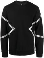 Neil Barrett Contrast Stripes Sweatshirt - Black